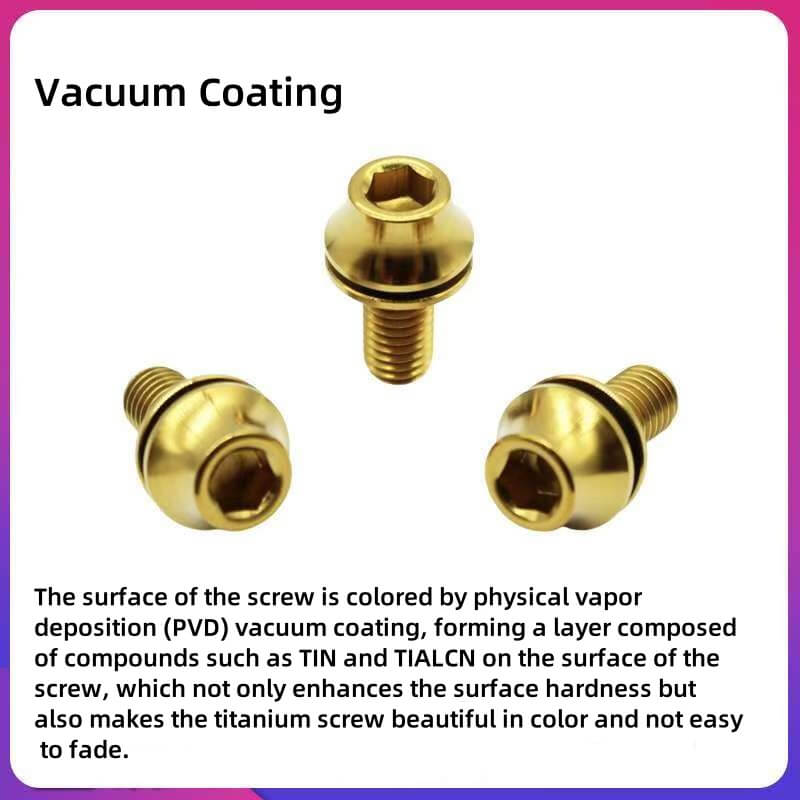 M5 Titanium Universal Bottle Cage Screws