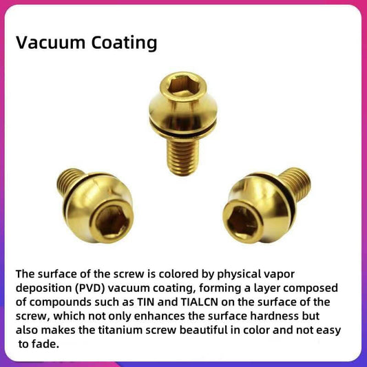 M5 Titanium Universal Bottle Cage Screws